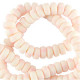 Polymer beads rondelle 7mm - Gentle pink